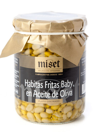 Habita frita baby en aceite de oliva frasco 445 ml (12unidades)	MISET